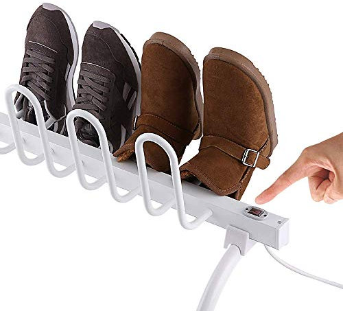 Boots and Shoes Dryer,Shoes Dryer Boots Dehumidifier Electric Free Standing Shoes Warmer Heater Deodorizer Sterilizer for, Ski Boots, Socks(4-Shoe Wall-Mounted) Boot dryer (Style B (4 pairs)) (