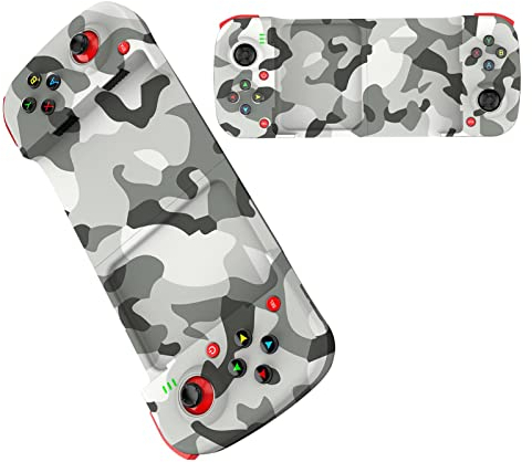 Pomurom Controller mobile gamepad – Wireless Phone Controller , iOS, compatibile con dispositivi telefonici da 5 a 11 pollici, bilanciere ad alta precisione [video game]