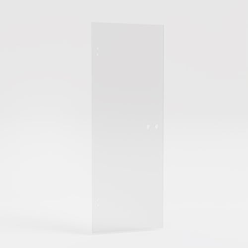Glastür ohne Beschlag 709 x 1972 mm Milchglas weiß - Glastüren aus ESG Glas 8mm satiniert - Innentür Drehtür Glas ohne Türgriff ohne Schloss DIN links