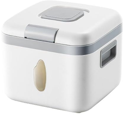 Scatola per la Conservazione del Riso da Cucina, Grande Contenitore Ermetico con Interruttore a Pulsante con Chiusura Ermetica, per la Dispensa della Cucina, Mais di Soia