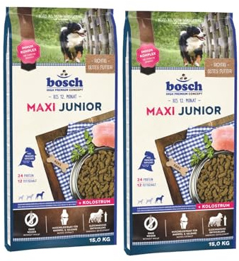 Bosch Maxi Junior 2 x 15kg Sparpaket Trockenfutter für Hunde