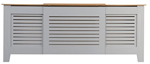AVC Designs Kensington Radiator Cover Adjustable Horizontal Cabinet Grey/Oak…