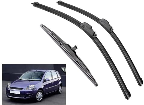TOYOCC Car Front Rear Wiper Blades Brushes Cutter Accessories J Hook For Ford For Fiesta 5 MK5 Hatchback 2003-2008 Windshield Wiper