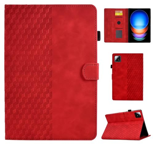 CASAFUNY Fodral för Xiaomi Pad 6S Pro 12,4 tum 2024 Magnetiskt Skyddshölje Fodral Surfplatta Ultratunn med stativfunktion för Xiaomi Pad 6S Pro 2024, Röd