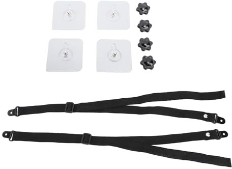 Correas de Seguridad para TV para Pantallas Planas, Correas Antivuelco para TV y Muebles, 2 Unidades Ajustables a Prueba de Bebés, TV de Pantalla Plana, Cómoda