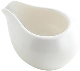 Saucières Saucière en céramique Récipient à sauce au poivre noir Pot à lait en céramique Petit pot à lait for café au lait Mini pot à lait Pot à lait(Blanc)