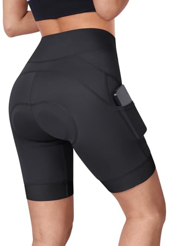 BERGRISAR 4D vadderade cykelshorts dam cykelshorts med fickor cykel cykelshorts