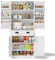 KecDuey Armario de almacenamiento de 182 cm, armarios altos, 4 puertas y 1 cajón, 2 puertas con estantes, 6 compartimentos de almacenamiento y 4 estantes ajustables, para cocina, comedor y salón