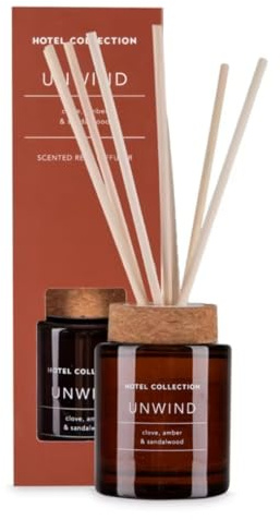 Bizzal Aldi Hotel Collection Unwind Reed Diffuser, Clove Amber Sandalwood Scent, 100ml