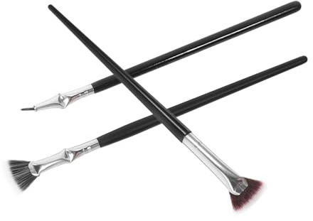 CALLARON Wimpernbürsten Satz Abgewinkelt Fächerförmig Weich Langlebig Für Mascara Auftrag Augen Make up Zubehör