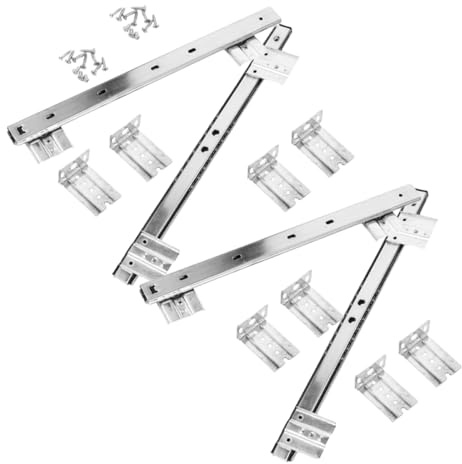 Holibanna 1 Set Keyboard Drawer Slide Rail of Cold Rolled Keyboard Guides for Easy Under Desk Installation Smooth Sliding Action for Home and Office Use Versatile and Durable