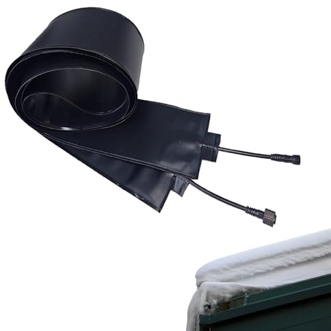 Electric Heating Mats for Roof and Gutters, 50℃/122℉ Waterproof Snow Melting Mats, Flexible PVC Heated Mats for Ice Dam Prevention