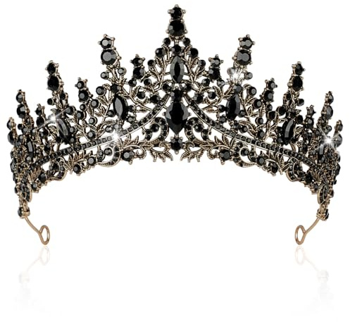 AOOSA Krone Damen, Tiara Kristallkrone, Tiara Sparkly Strass | Krone Hochzeit, Glitzernde Diadem Haarschmuck für Mädchen, Prinzessinnen,Geburtstag Party, Braut Geburtstag Hochzeit Festzug