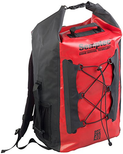 Semptec Urban Survival Technology Einkaufsrucksack Herren: Wasserdichter Trekking-Rucksack aus LKW-Plane, 40 Liter, IPX6 (Einkaufsrucksack Fahrrad, mit Rollen, Sack)