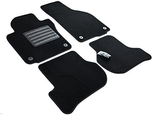 MDM SP-3674 Fußmatten Velours Autoteppich passend für Volkswagen Golf 5 - Golf 6 2003>2013 - Scirocco III 2008>2017 / Skoda Octavia II 2004>2013