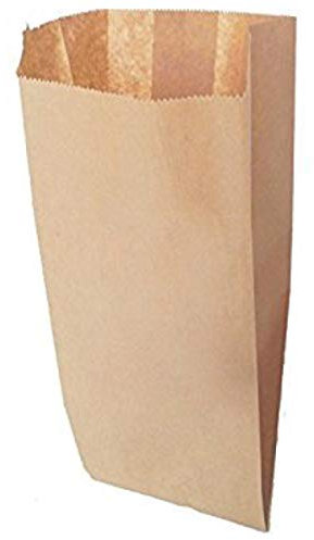 C.N. 200 Sacchetti di Carta Avana 12x26 Sacchetti in Carta Kraft Marrone per Alimenti