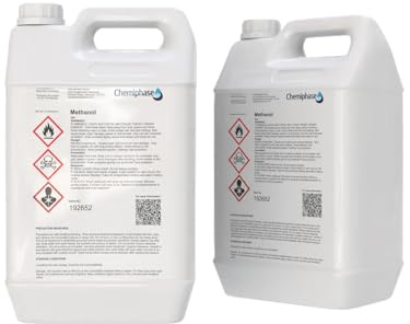 Methanol 99.85% – Pure Methyl Alcohol – Ideal for Fuel, Solvent, and Industrial Use – 2 x 5 Litres (10L)