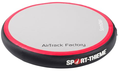 Sport-Thieme AirSpot Carbon | Leicht zu transportieren, Outdoor- und Indoor-Nutzung | Vinyl | Schwarz-Rot | Ab 6 Jahren | Training | Platzsparend verstaubar