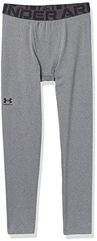 Under Armour Boys' ColdGear Armour Baselayer Leggings, 019 Gray, YMD