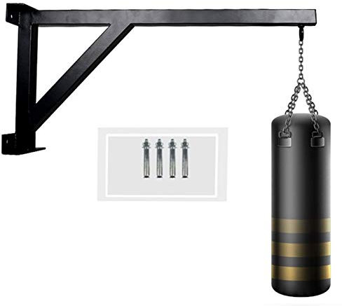 ZHANGQINGXIU Boxsackhalterung,Mount Hanger Schwere Boxwandhalterung Mount Hanger Eisenhaken Boxsack MMA Training Muay Thai ， 3 Größen (Color : Black, Size : A-85cm)