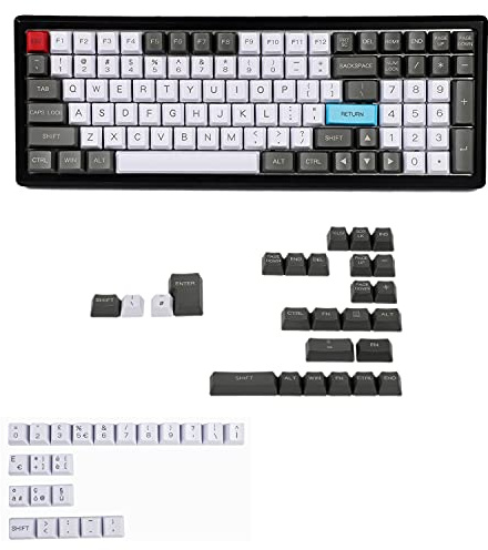 Laser Incisione UK Italiano Spagna Tedesco ISO Profilo OEM Tasto PBT Spesso per Tastiera Meccanica MX YMDK96 KBD75 104 87 61 (Italiano ISO Personalizzato)