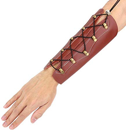 Niiyen Protezione per Il Braccio per tiro con L'Arco, Accessori Archery Leather Laces Wristbandper Attrezzatura per Arco con Freccia per tiro con L'Arco, Accessorio per Attrezzatura di Protezione