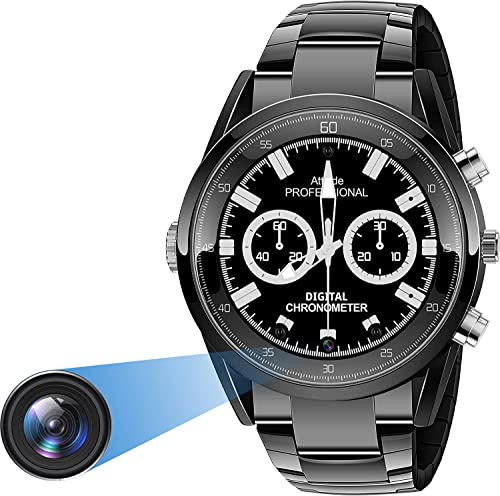 Menborn Cámara compacta espía Reloj Tipo Reloj con detección de Movimiento por Infrarrojos 32 GB