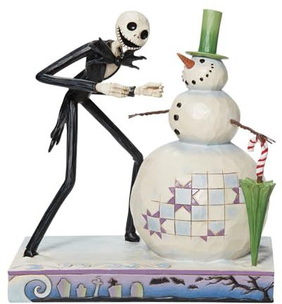 Figura enesco disney pesadilla antes de navidad jack descubriendo muñeco de nieve