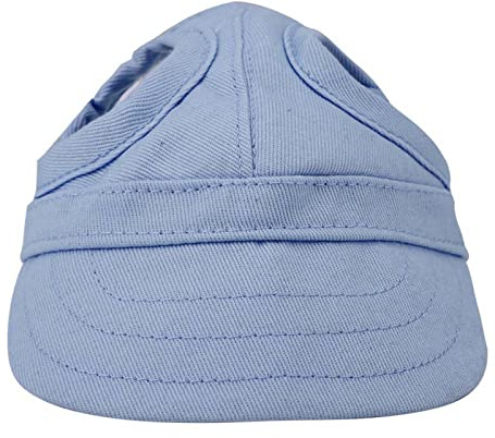 Yosoo Health Gear Hunde-Baseballkappe, Sommer-Haustier-Außenkappe, Verstellbare Streifen, Canvas, Blau, M