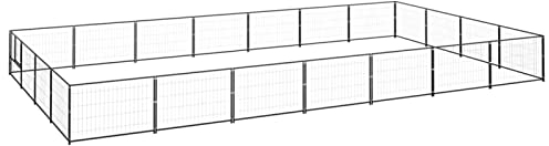 GuyAna Hundezwinger Schwarz 28 m² Stahl Hundegitter Wohnung Hasenstall Welpen ZubehöR