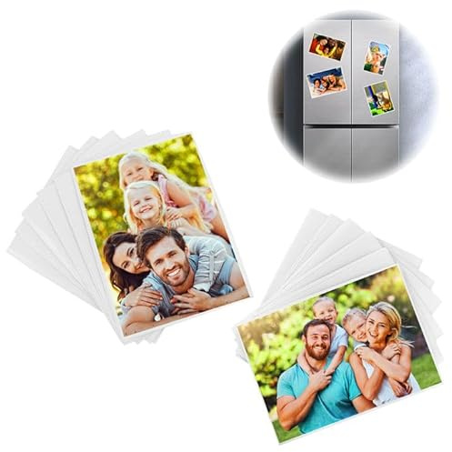 Qivine 12 Stück Magnetische Fototaschen, Durchsichtige Magnet Bilderrahmen für Kühlschrank 11 x 16 cm 14,3 x 19 cm, Kühlschrankmagnete Fotohüllen für Fotos, Postkarten