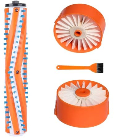 HsvrySa Replacement for Black and Decker POWERSERIES Extreme Cordless Stick Vacuum BSVF1 BSV2020 BSV2020P BSV2020G Replace Part,1 Pack Brush Roller,2 Pack HEPA Filters.Replace Part N665227 N858184