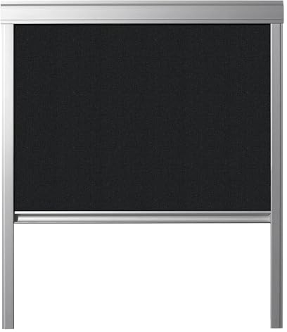Dachfenster Verdunkelungsrollo kompatibel mit VELUX, Schwarz, für MK06