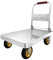 Carrello con Piattaforma per Carichi Pesanti, Carrello in Acciaio con capacità di 600 kg, Carrello A Mano Pieghevole con Pianale da 90x60 Cm per Carico E Stoccaggio
