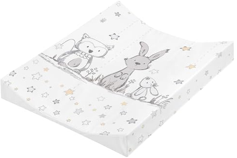Julius Zöllner® 2-Keil Wickelauflage 50x65 cm - weiche Wickelunterlage - Baby Wickeltischauflage - Folie, wasserdicht & abwischbar - Made in Germany - OEKO-TEX Standard 100 - Sternenfreunde