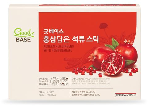 Jung Kwan Jang 100% coreana Panax estratto di ginseng rosso, 30 bastoncini di richiamo energetico naturale tipo stick, rinforza il sistema immunitario e allevia lo stress