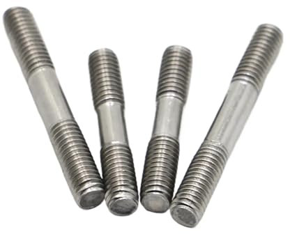Generisch 1-5 stücke M3 M4 M5 M6 M8 M10 304 Stange Doppel Gewinde Edelstahl Schraube Bolzen Schraube Stange Stehbolzen GB901(16mm,M4 5pcs)
