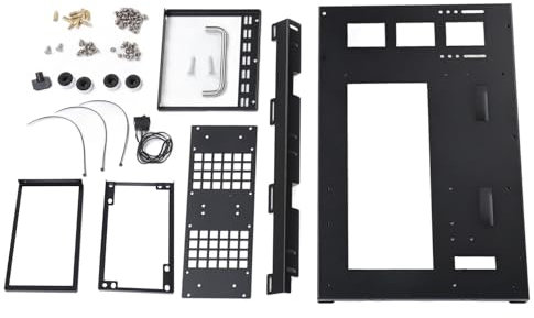 Placa de Acero ATX M ATX ITX Gaming PC Case Open Frame Abierto Potente Estantería de Caja de Placa Base de Computadora de Bricolaje para Entusiastas de los Juegos