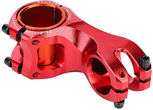 CHICIRIS High -proof Mountain Bicycle Stem -17 Degrees Anodized Bike Steering Set for 31.8 Mm Driver (red) (Red)