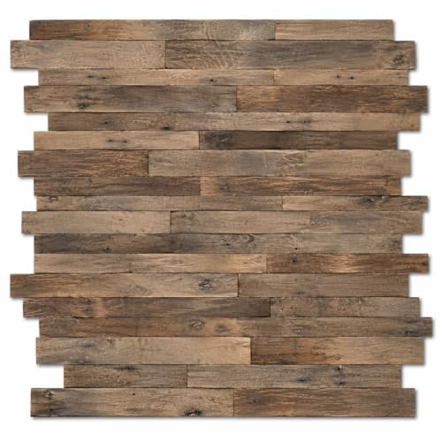 RETIMBER WORKS Altholz Wandverkleidung Holz Wand Eiche 0,8 m2 pro Box, Holzverkleidung Wand, Holz Wandverkleidung Innen, Altholz Bretter, Wandpaneele Eiche