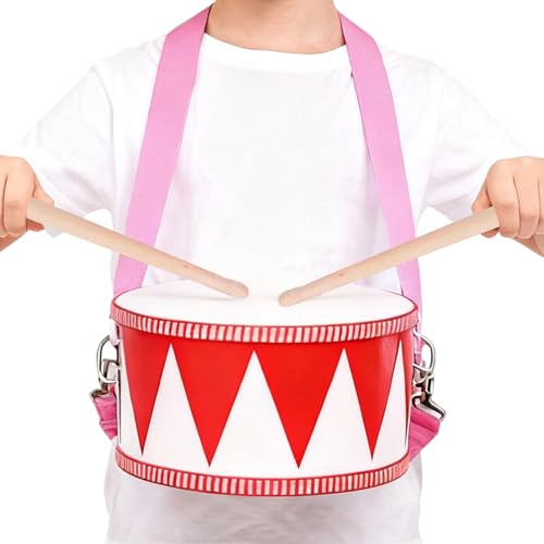 Toy Drum,Musical Instrument with 2 Drumsticks - 8 Inch Snare Drums Sensory Game,for Toddler Boys Girls New Year Christmas Birthday Party Indoor Outdoor