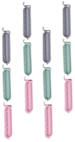 Healifty 12 pezzi Clip Sigillanti per Alimenti in PP Clip per Sacchetti Snack e Tè Chiusura Riutilizzabile per Sacchetti di Plastica Carta e Snack Tenuta Forte per Cucina Colore Casuale