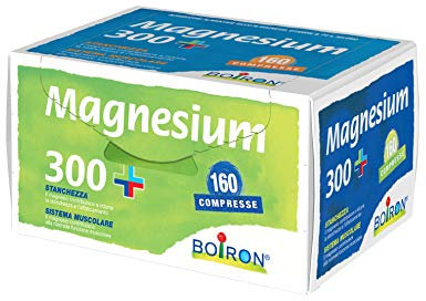 Integratore magnesio e selenio - Vitamine b1, b2, b5, b6, b8, b9 b12 E e PP – Il magnesio contribuisce a ridurre stanchezza e affaticamento - 160 compresse da 500 mg - Boiron Magnesium 300+