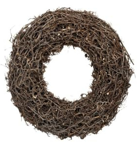 NaDeco Deko Kranz aus Bonsai-Zweigen, Ø 30, 45, 60 cm | Türkranz | Naturkranz | Bonsaikranz | Lianenkranz | Birkenkranz | Weinrebenkranz | Dekokranz | Wandkranz | Strohkranz, Größe:Ø 60 cm