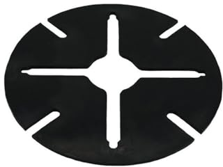 Sanpro 50 x Ausgleichsscheiben für Plattenlager | 2mm Dick - 117mm Ø | Stelzlager & Kieslager für Terrassenplatten zum Ausgleich von Höhendifferenzen | Made in Germany