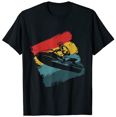 Vintage Pilote De Jet Ski Rétro Sports Nautiques Jet Ski T-Shirt