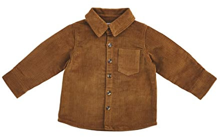 Mud Pie Corduroy Shacket Chaqueta de Pana para bebé, Caramelo, Grande, 4T-5T, Large bebés niños