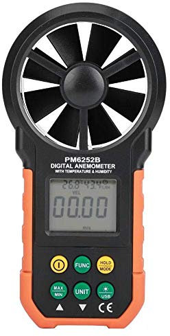 Digital Anemometer Measurement Thermometer Wind Speed Gauge for Weather Data Collection Outdoors Sailing Surfing Fishing