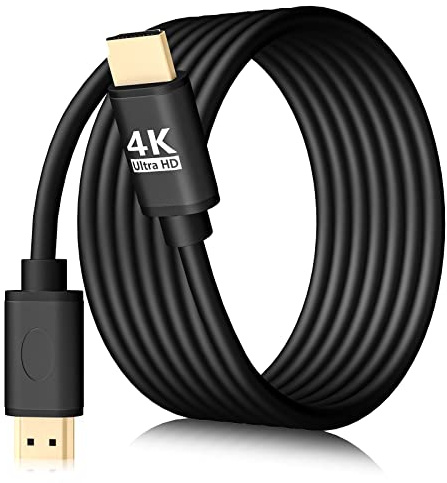 Cavo HDMI 4K, 1,5 m, ad alta velocità, 18 Gbps, HDMI 2.0, connettore placcato oro, supporto 4 K@60 Hz, Full HD 3D ARC HDR, per PS4, PS5, Xbox, lettore Blu-ray, monitor, HDTV, laptop