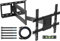 BONTEC Supporto TV Parete con Braccio Articolato Extra Lungo 850mm per Schermi LCD/LED/OLED da 32-70 Pollici fino a 60 kg, Inclinabile, Orientabile e Rotabile, Max VESA 400 x 400 mm